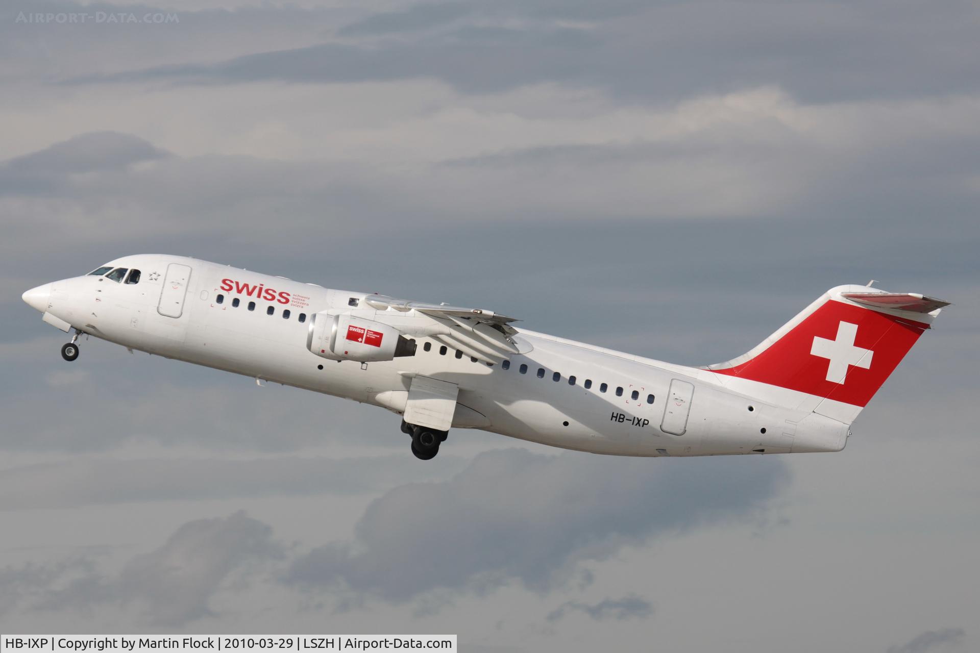 HB-IXP, 1996 British Aerospace Avro 146-RJ100 C/N E3283, .