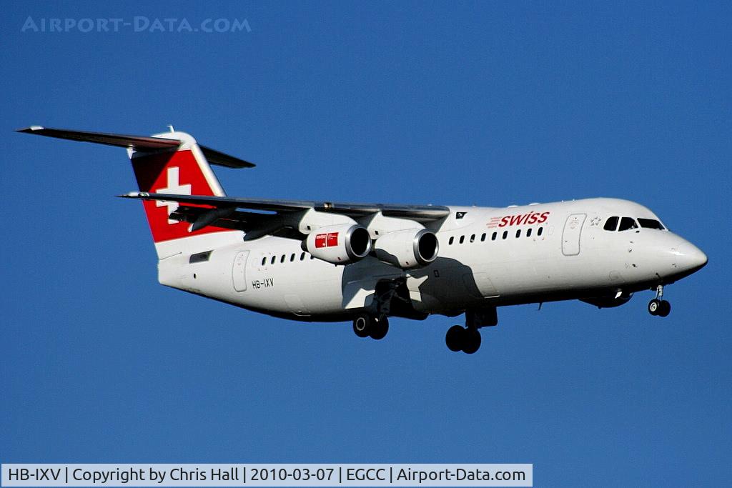 HB-IXV, 1995 British Aerospace Avro 146-RJ100 C/N E3274, Swiss European Airlines