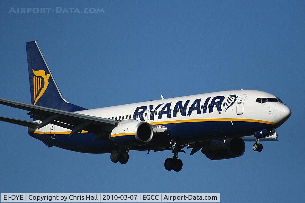 EI-DYE, 2008 Boeing 737-8AS C/N 36568, Ryanair