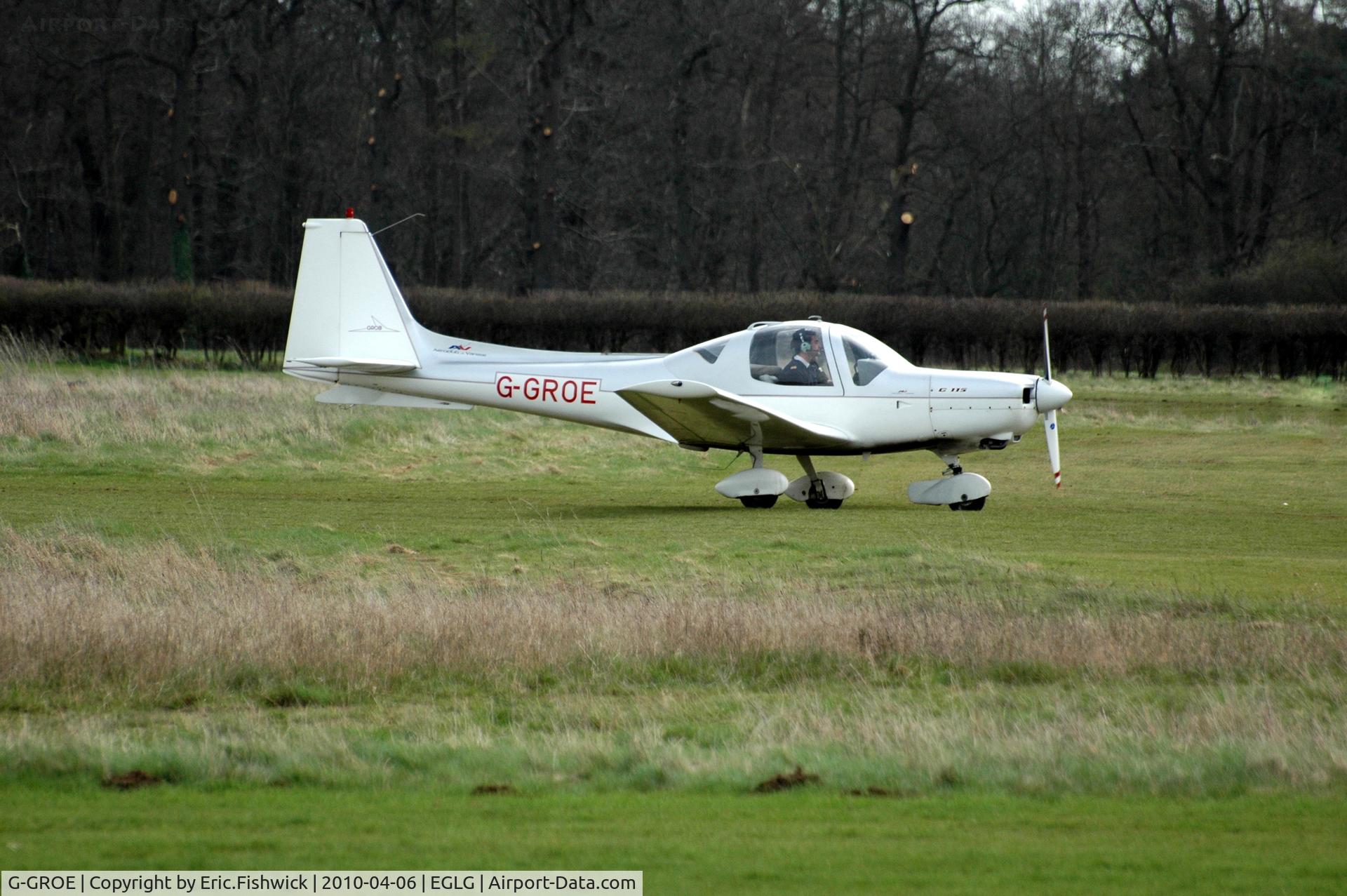 G-GROE, 1989 Grob G-115 C/N 8054, 2. G-GROE at Panshanger Airfield