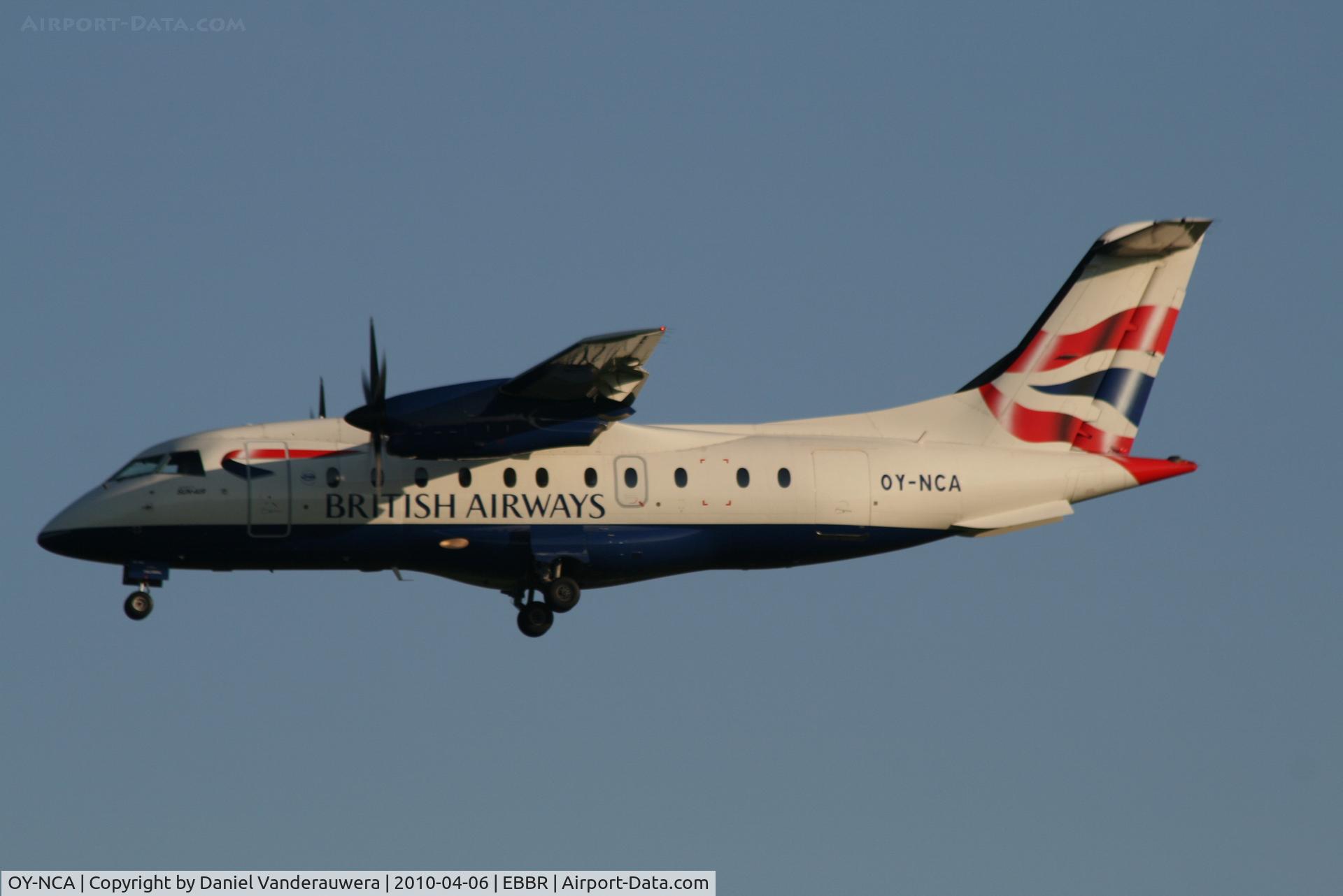 OY-NCA, 1995 Dornier 328-100 (C-146A Wolfhound) C/N 3047, Arrival of flight BA8221 to RWY 25L