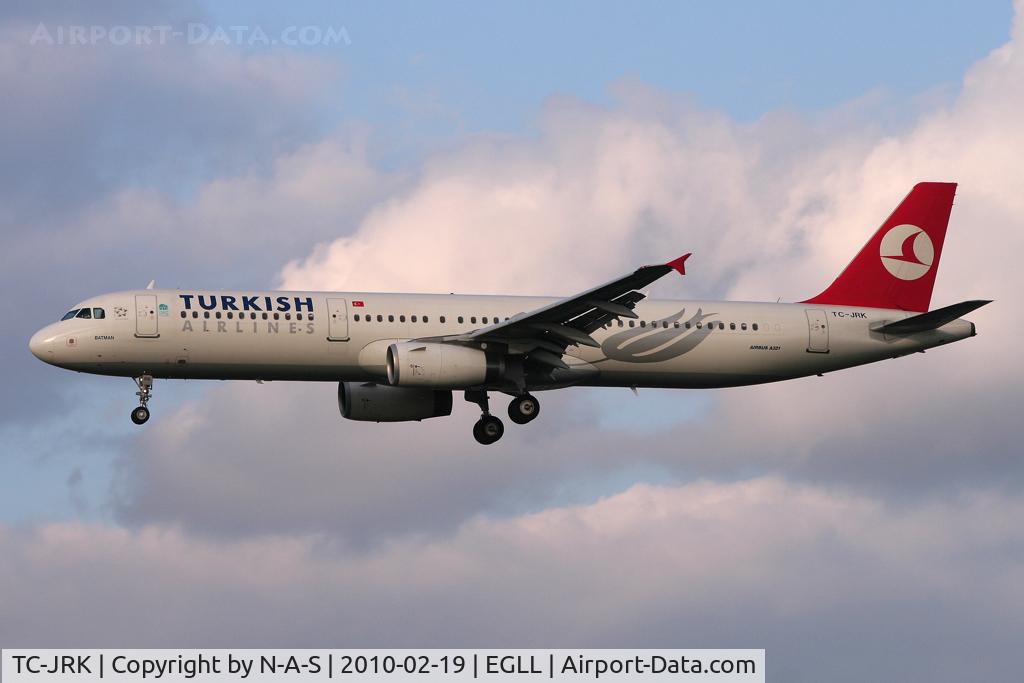 TC-JRK, 2008 Airbus A321-231 C/N 3525, Arriving 27L