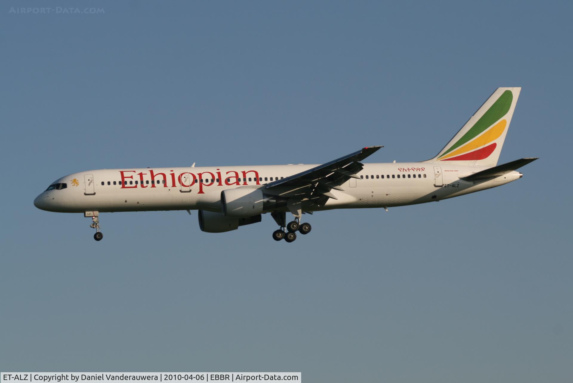 ET-ALZ, 1999 Boeing 757-231 C/N 30319, Arrival of flight ET704 to RWY 25L