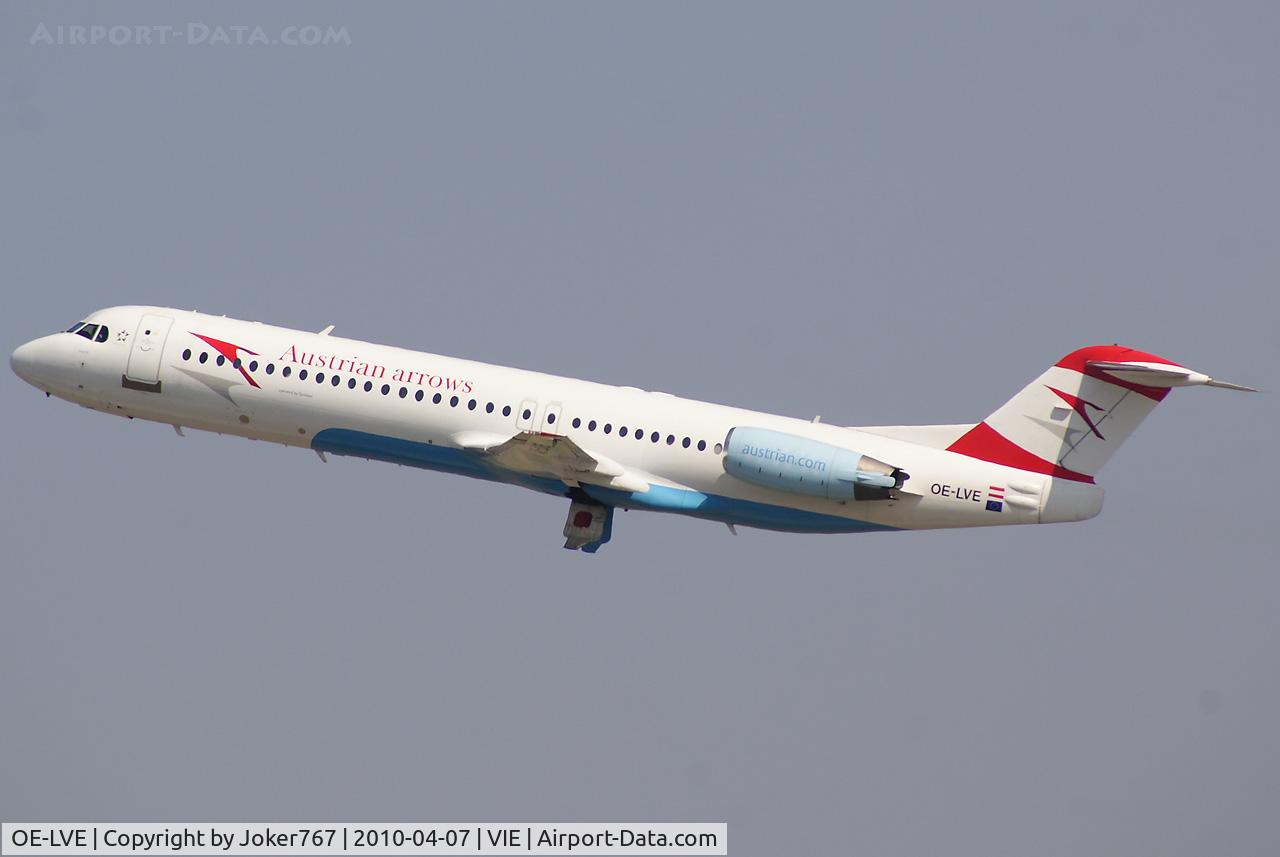 OE-LVE, 1994 Fokker 100 (F-28-0100) C/N 11499, Austrian arrows Fokker F-100