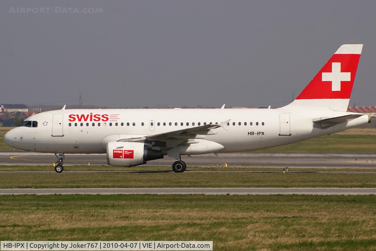 HB-IPX, 1996 Airbus A319-112 C/N 612, Swiss Airbus A319-112