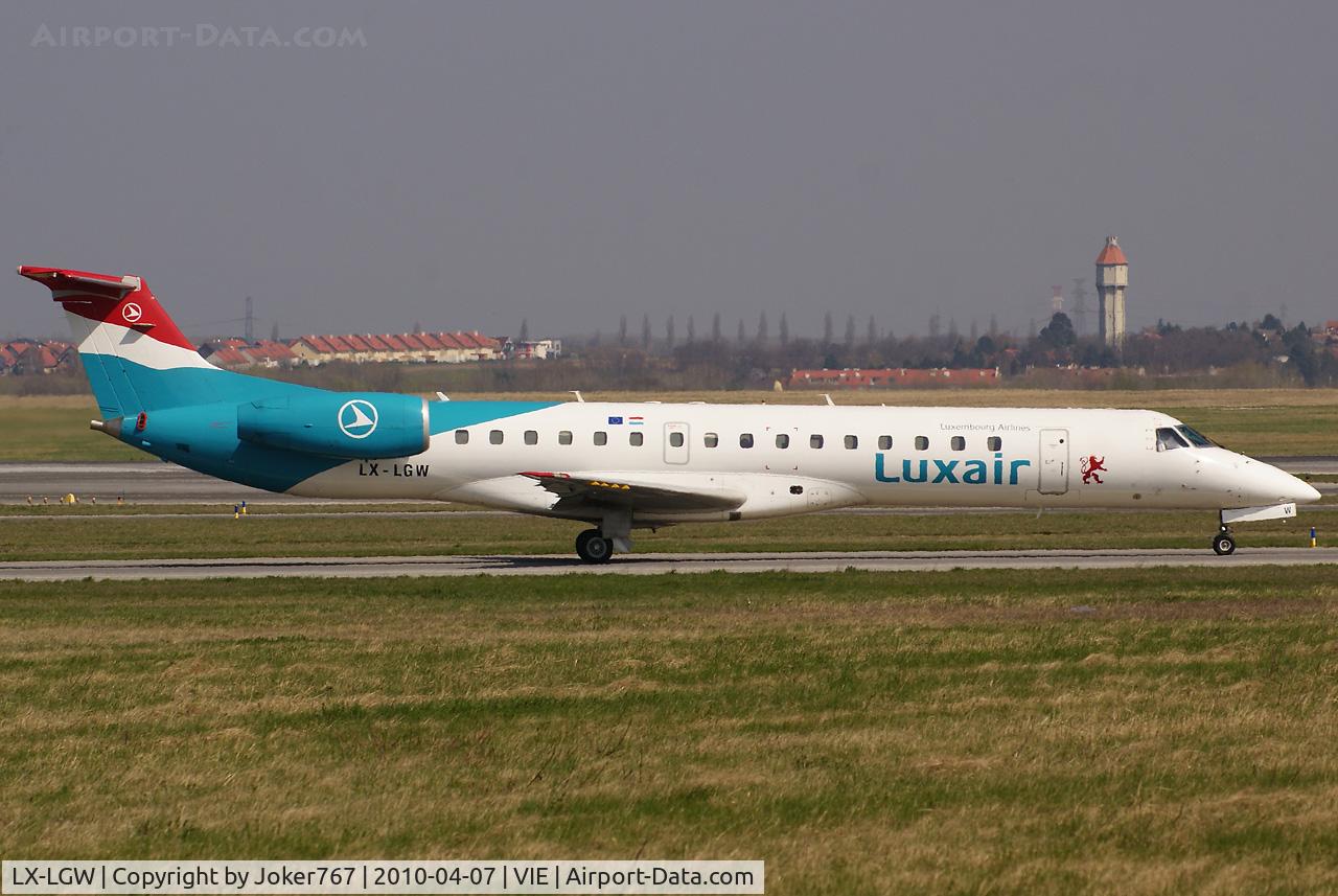 LX-LGW, 1999 Embraer EMB-145LU (ERJ-145LU) C/N 145135, Luxair Embraer ERJ-135 Regional Jet