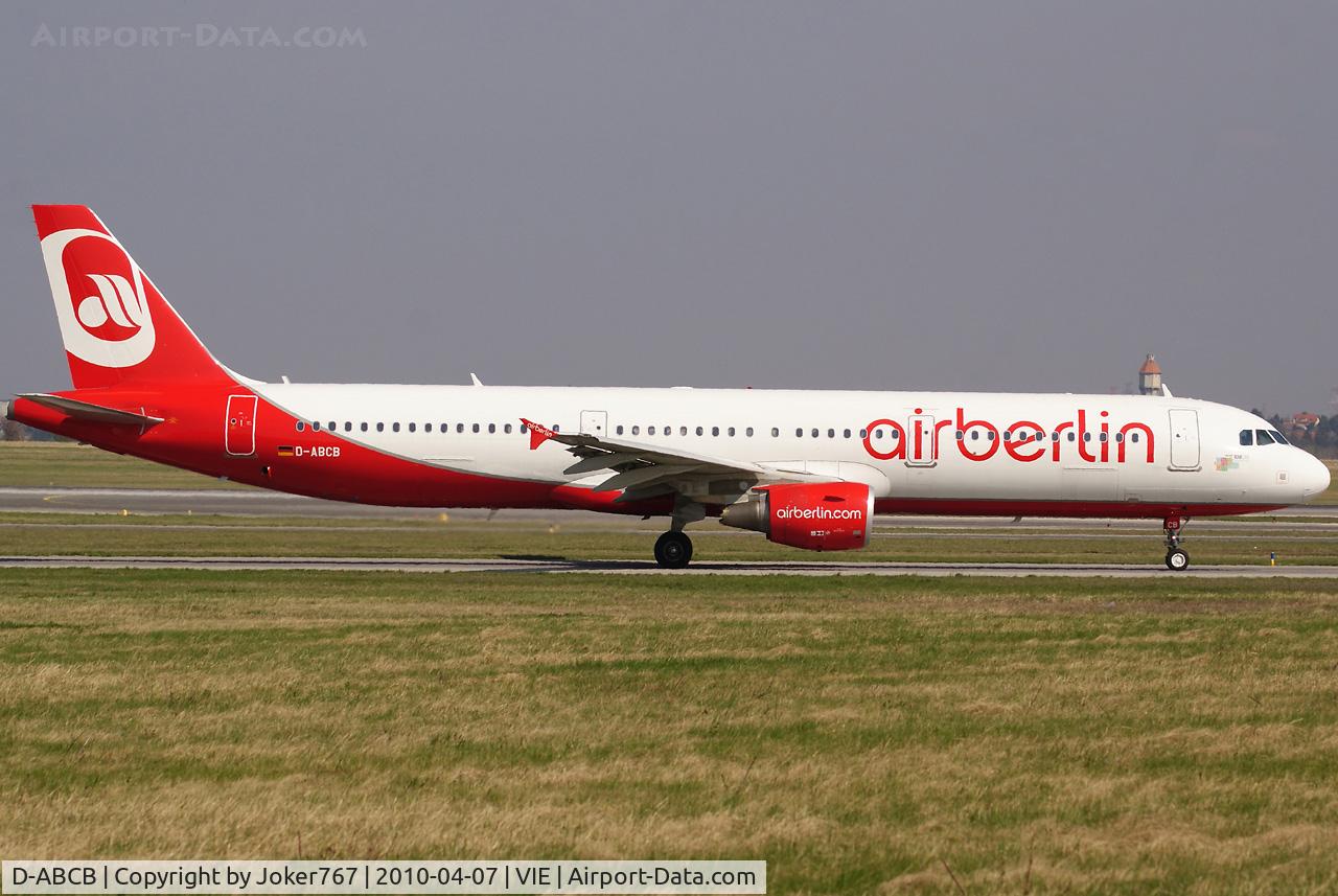 D-ABCB, 2008 Airbus A321-211 C/N 3749, Air Berlin Airbus A321-211