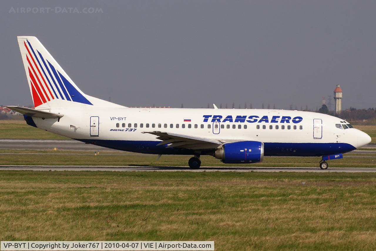 VP-BYT, 1998 Boeing 737-524 C/N 28928, Transaero Airlines Boeing 737-524