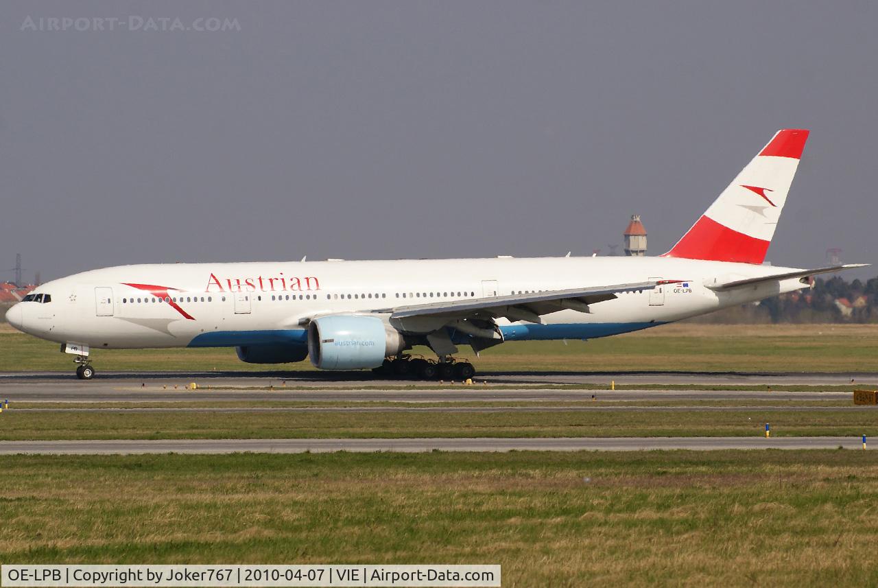 OE-LPB, 1998 Boeing 777-2Z9/ER C/N 28699, Austrian Airlines Boeing 777-2Z9(ER)
