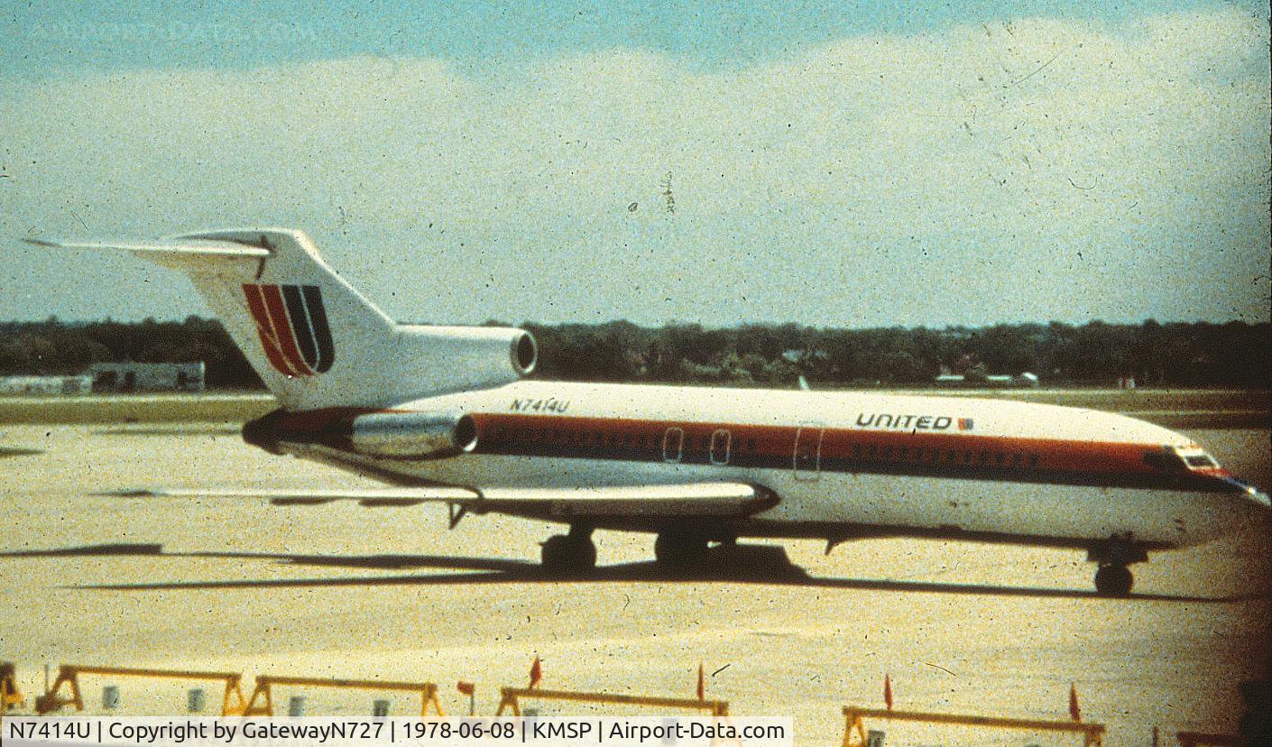 N7414U, 1966 Boeing 727-022C C/N 19102, United 727 QC. Scanned from print.