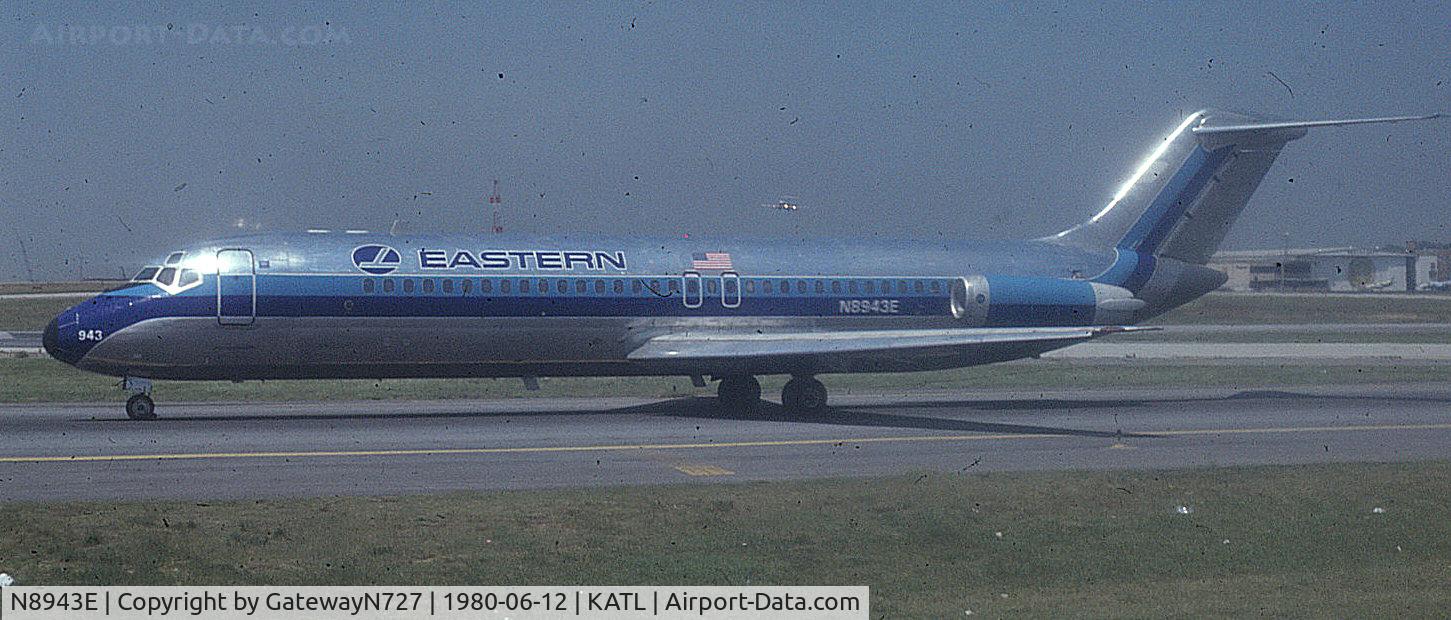 N8943E, 1968 Douglas DC-9-31 C/N 47166, Eastern DC9-31 waiting for depature at Hartsfield.