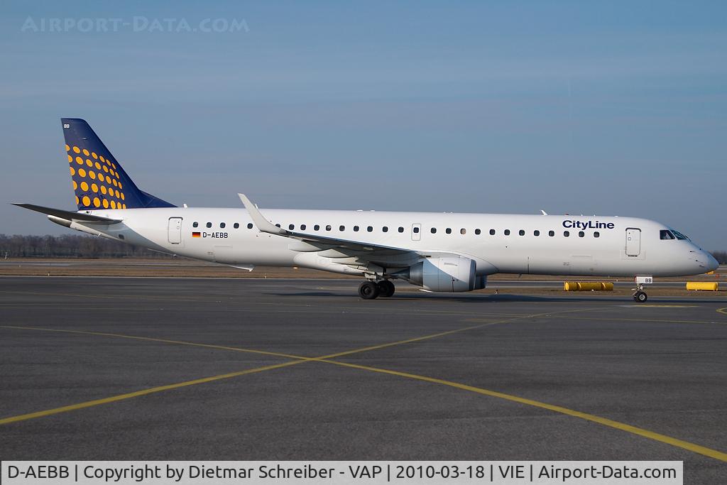 D-AEBB, 2009 Embraer 195LR (ERJ-190-200LR) C/N 19000316, Cityline Embraer 195