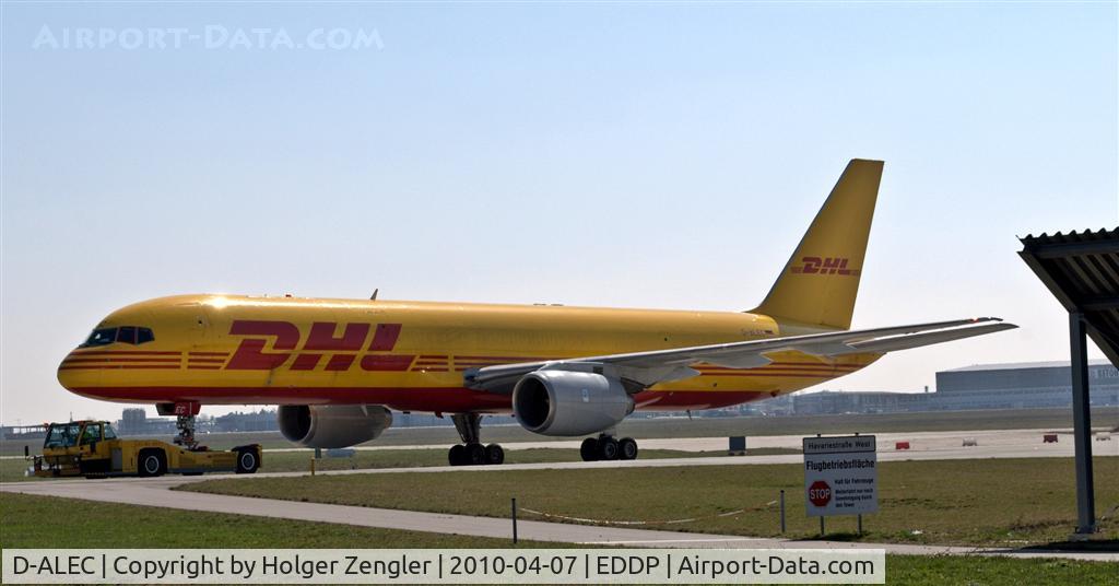 D-ALEC, 1983 Boeing 757-236/SF C/N 22175, Being pulled for an engine test