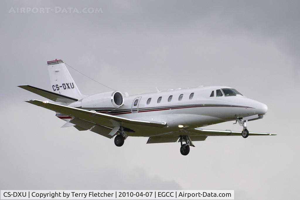 CS-DXU, 2008 Cessna 560 Citation Excel C/N 560-5775, in with flight for the Man Utd v Bayern Munich Champions League Soccer match