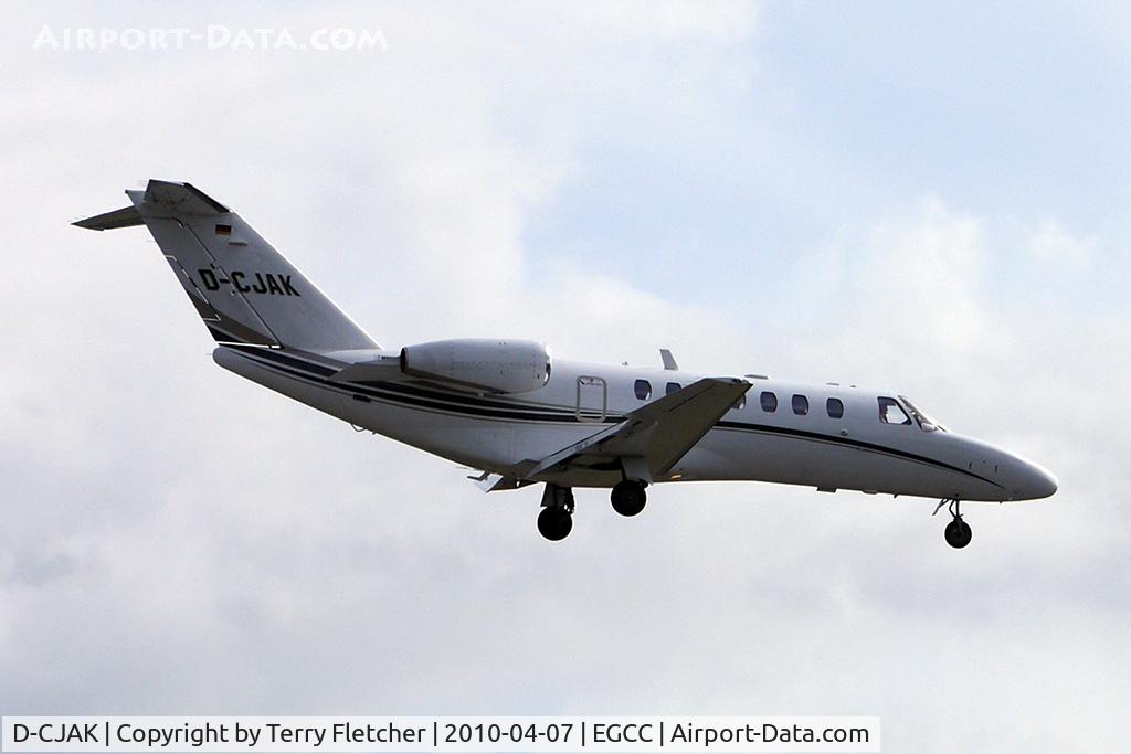 D-CJAK, 2006 Cessna 525B CitationJet CJ3 C/N 525B-0075, German Cessna 525B in with flight for the Man Utd v Bayern Munich Champions League Soccer match