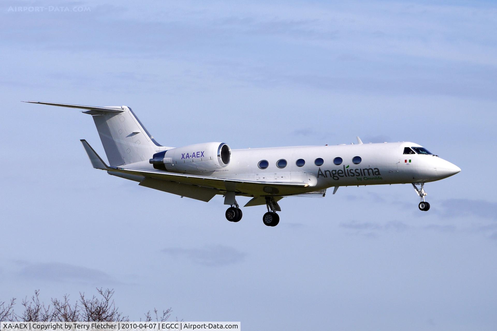 XA-AEX, 1988 Gulfstream Aerospace G-IV C/N 1064, Mexican Gulfstream at Manchester