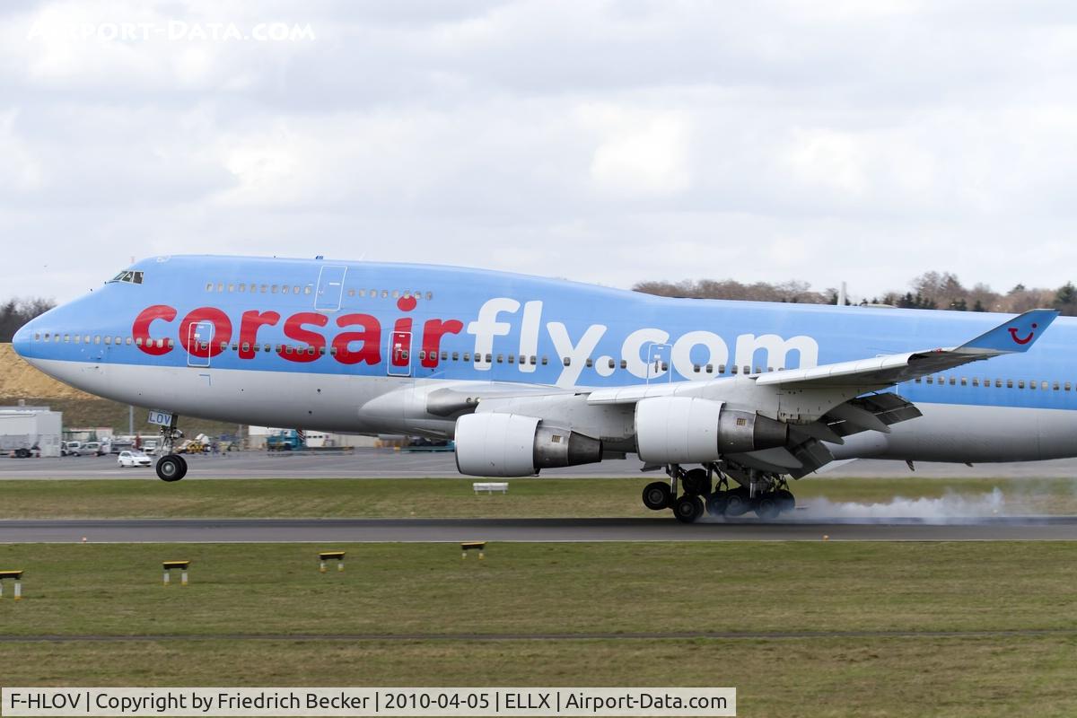 F-HLOV, 1992 Boeing 747-422 C/N 25379, touchdown