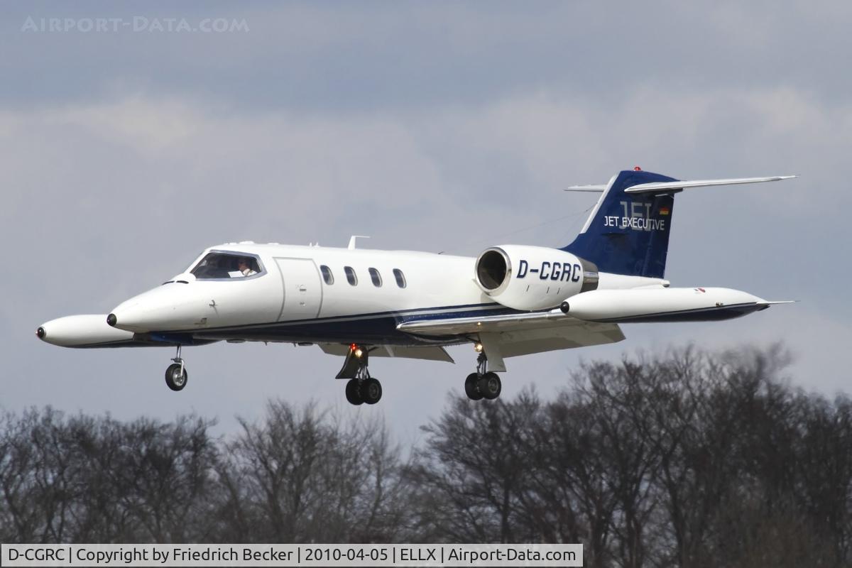 D-CGRC, 1979 Gates Learjet 35A C/N 35-223, short final at Luxembourg