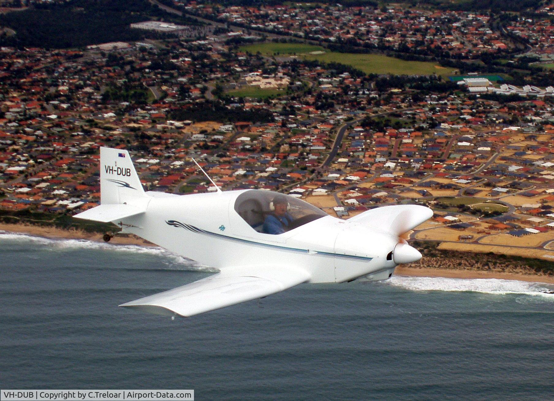 VH-DUB, 1997 Rand Robinson KR-2 C/N W96, Over Mandurah, West Australia
