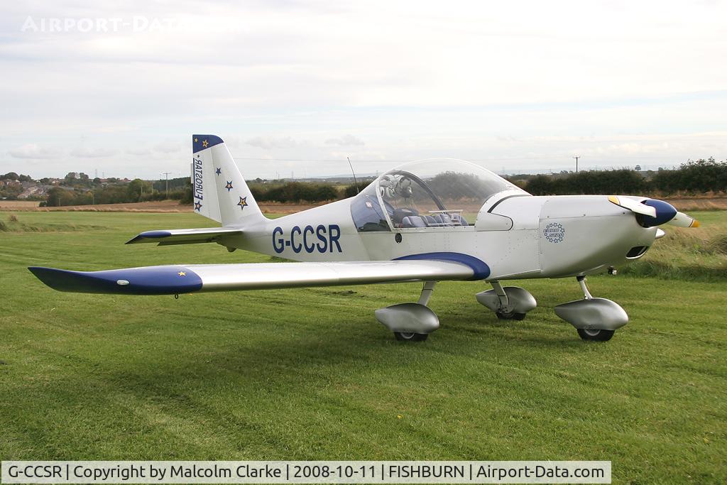 G-CCSR, 2004 Aerotechnik EV-97A Eurostar C/N PFA 315-14174, Aerotechnik EV-97A Eurostar at Fishburn Airfield, UK in 2008.