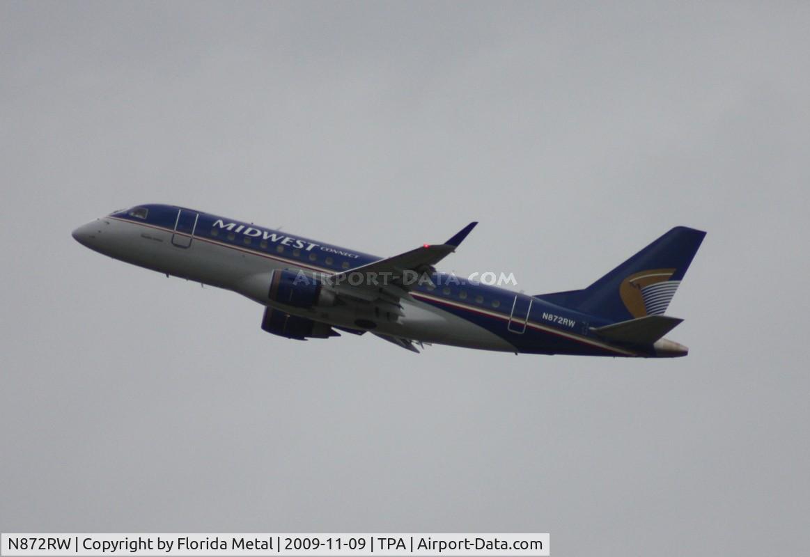 N872RW, 2006 Embraer ERJ 170-100 SE C/N 17000143, Midwest EMB-170