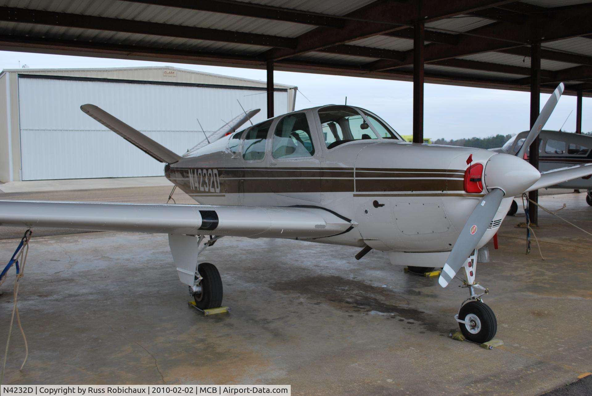 N4232D, 1955 Beech G35 Bonanza C/N D-4441, Jan,2010