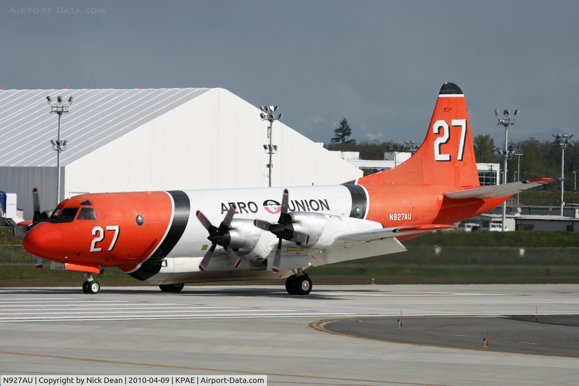 N927AU, 1964 Lockheed P-3A Aerostar C/N 185-5082, KPAE
