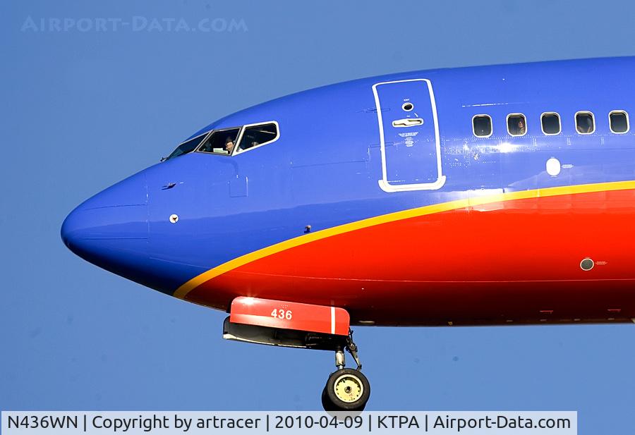 N436WN, 2003 Boeing 737-7H4 C/N 32456, Landing at KTPA