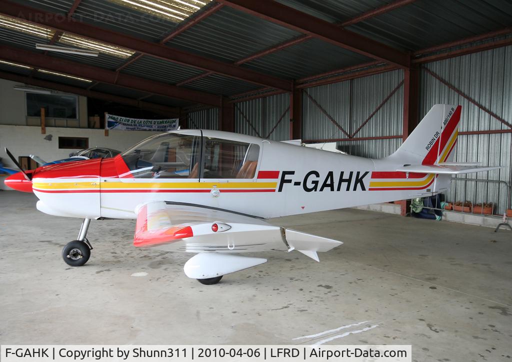 F-GAHK, Robin DR-400-140B Major C/N 1180, Parked at the Airclub...