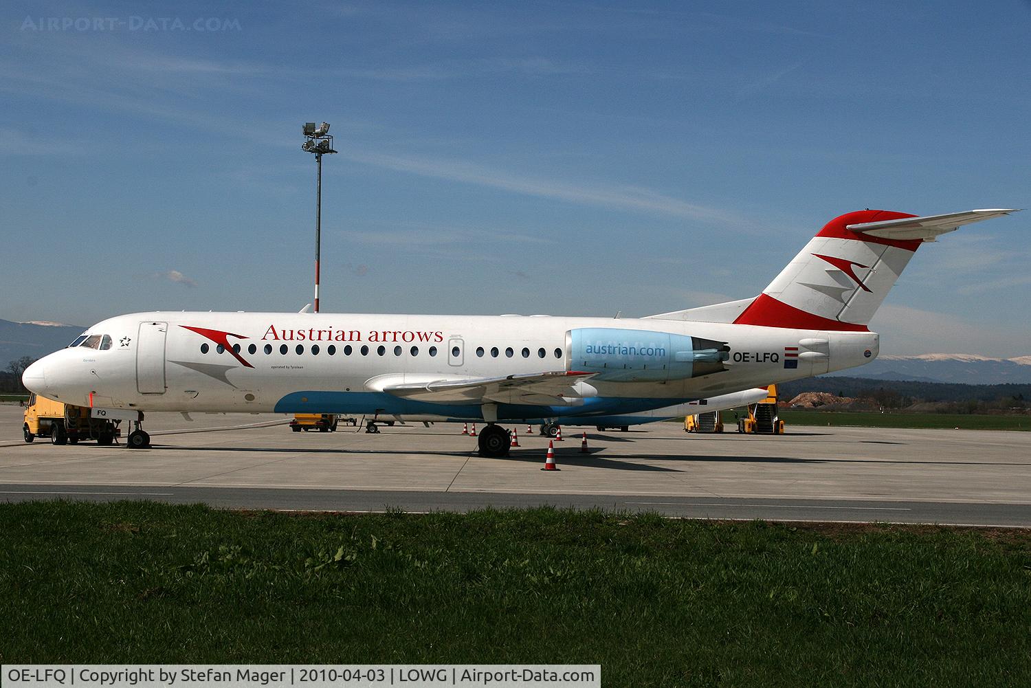 OE-LFQ, 1996 Fokker 70 (F-28-0070) C/N 11568, Fokker 70