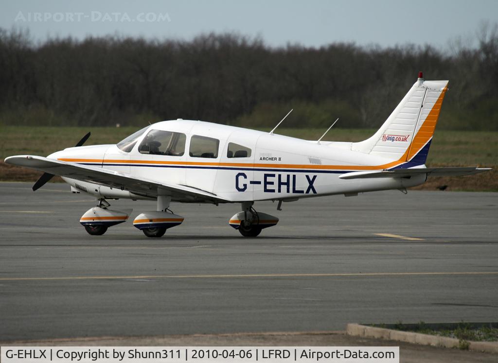 G-EHLX, 1980 Piper PA-28-181 Cherokee Archer II C/N 28-8090317, Parked at the airport...