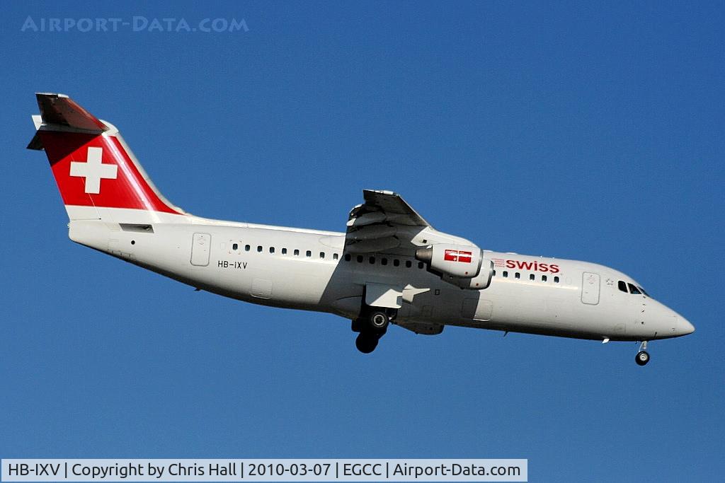 HB-IXV, 1995 British Aerospace Avro 146-RJ100 C/N E3274, Swiss European Airlines