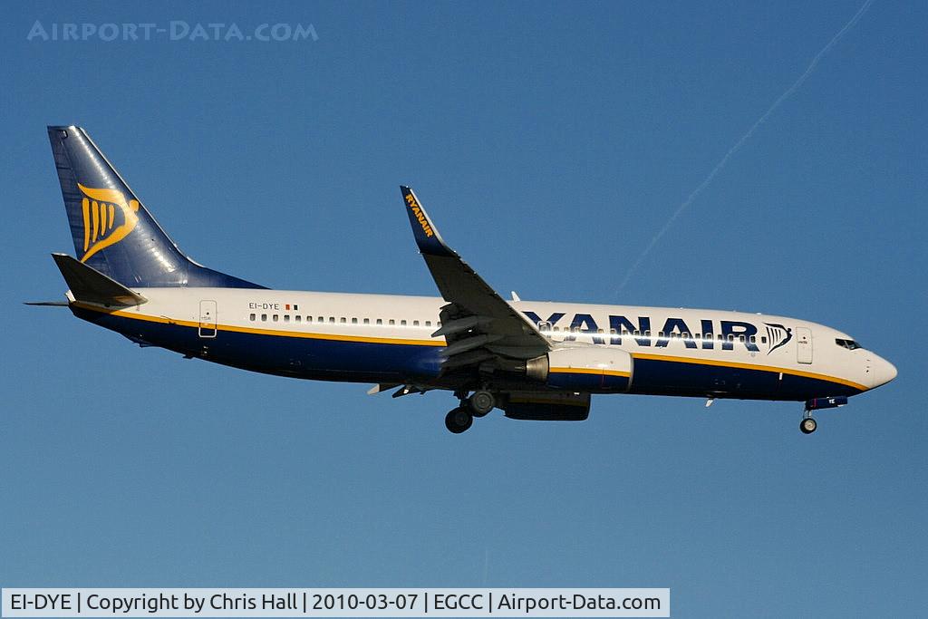 EI-DYE, 2008 Boeing 737-8AS C/N 36568, Ryanair