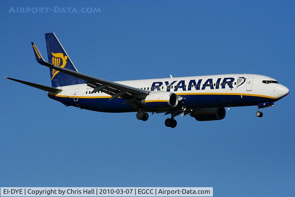 EI-DYE, 2008 Boeing 737-8AS C/N 36568, Ryanair