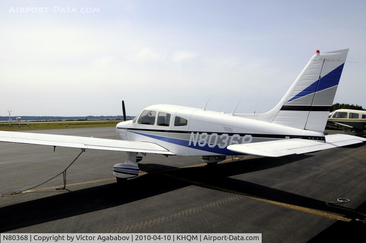 N80368, 1981 Piper PA-28-161 C/N 28-8216085, At Hoquim