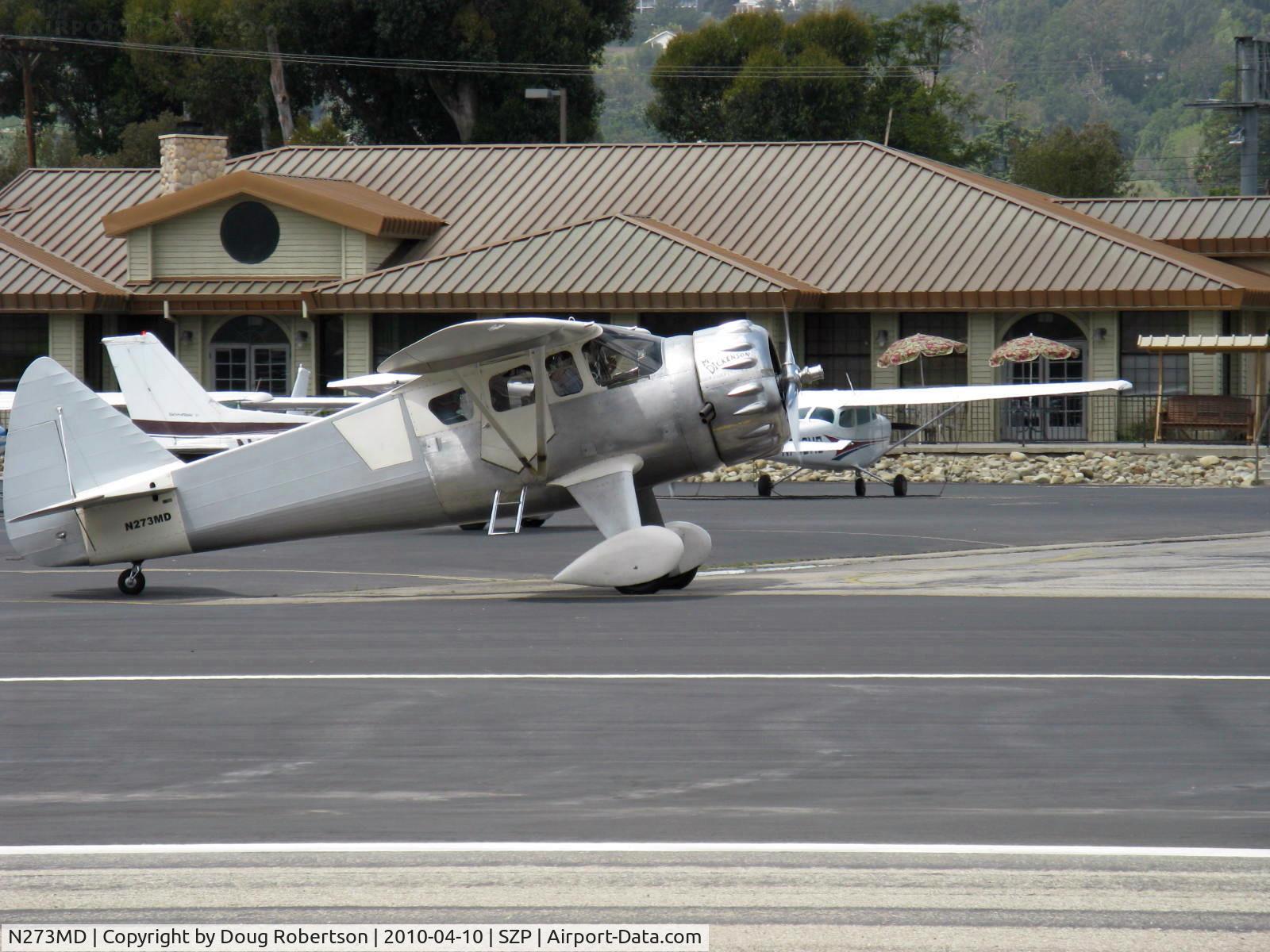 N273MD, 2008 Dickenson Howard DGA-21 (Replicate) C/N 001, 2008 Dickenson HOWARD DGA-21 'Mr. Dickenson', P&W R-1340 Wasp 600 Hp, taxi