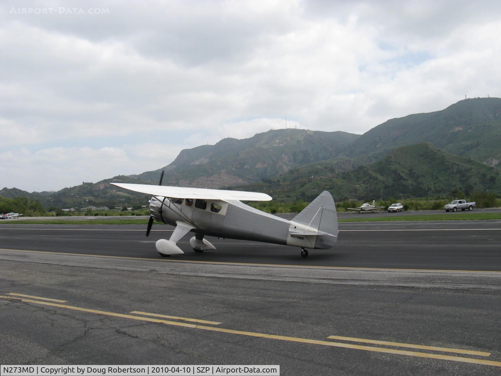 N273MD, 2008 Dickenson Howard DGA-21 (Replicate) C/N 001, 2008 Dockenson HOWARD DGA-21 'Mr. Dickenson', P&W R-1340-57 Wasp 600 Hp, taxi back