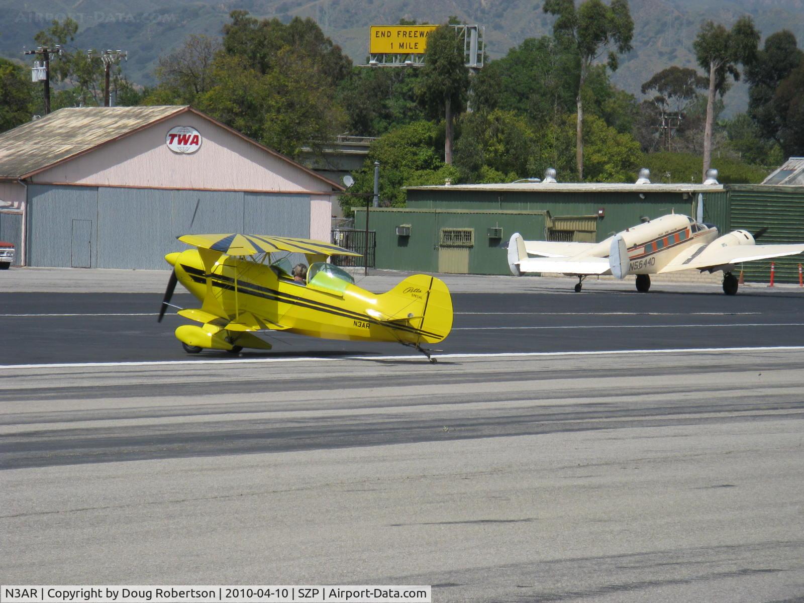 N3AR, 1974 Pitts S-1S Special C/N 10, 1974 Russell PITTS S-1S, fully aerobatic, Lycoming O&VO-360 180 Hp, taxi