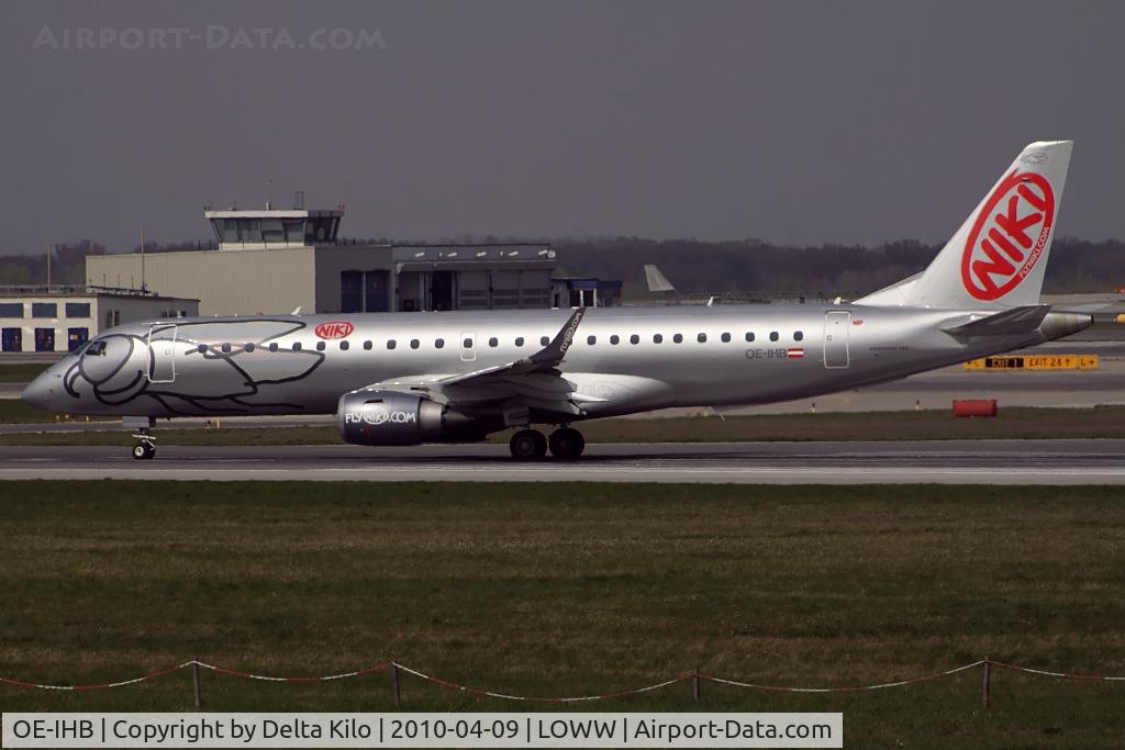 OE-IHB, 2009 Embraer 190LR (ERJ-190-100LR) C/N 19000294, flyNIKI