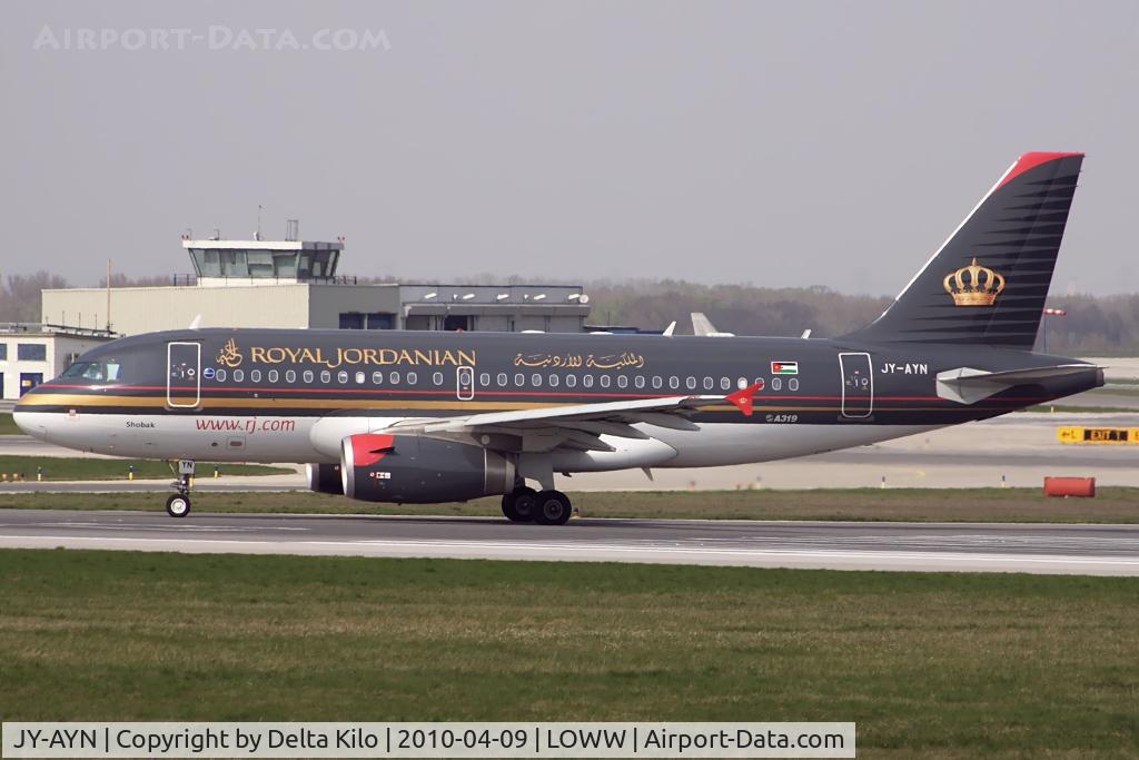 JY-AYN, 2009 Airbus A319-132 C/N 3803, ROYAL JORDANIAN