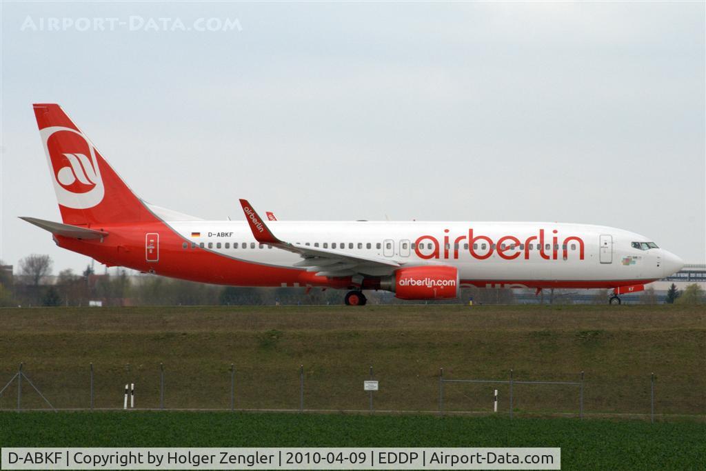 D-ABKF, 2009 Boeing 737-86J C/N 37745, Leaving LEJ for a trip to Egypt