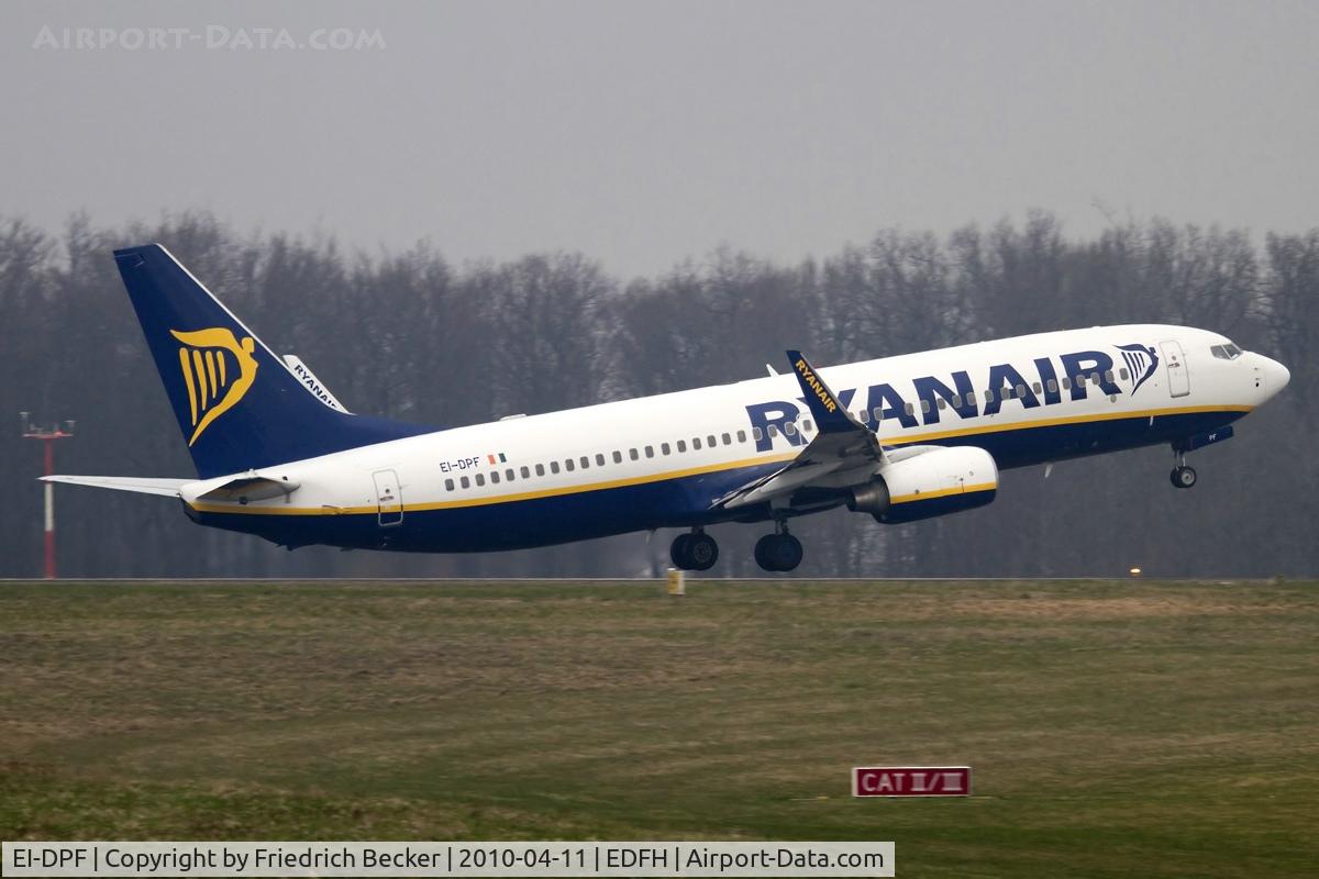 EI-DPF, 2007 Boeing 737-8AS C/N 33606, departing Hahn via RW03