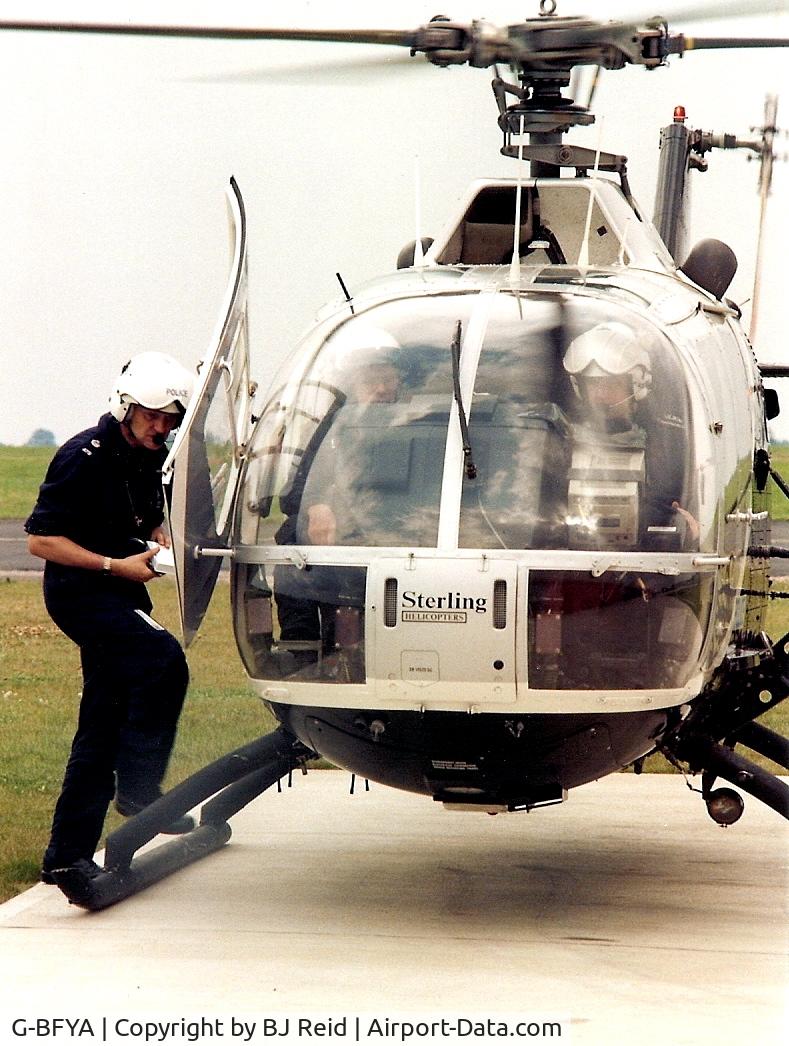 G-BFYA, 1977 MBB Bo-105DB C/N S.321, Police MBB BO 105 taken in mid-nineties in the UK