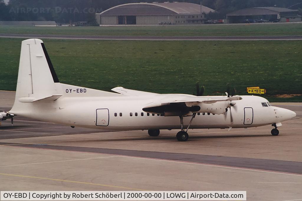OY-EBD, 1988 Fokker 50 C/N 20118, OY-EBD