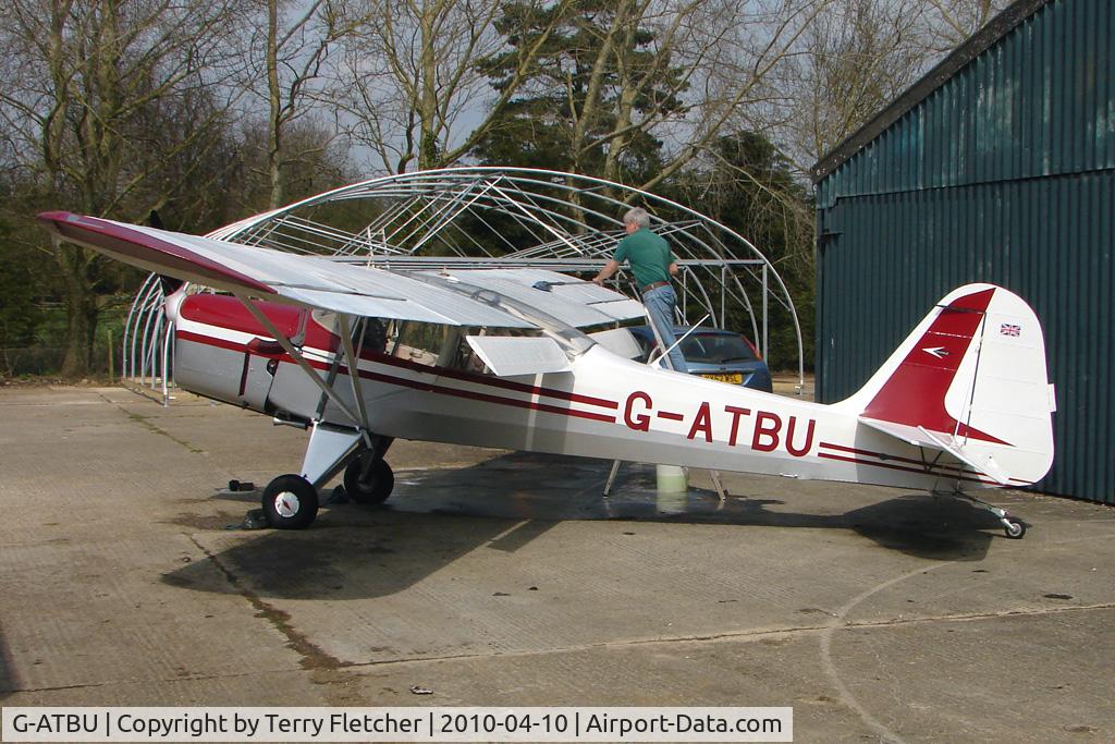 G-ATBU, 1964 Beagle A-61 Terrier 2 C/N B.635, 1964 Beagle Aircraft Ltd BEAGLE A.61 SERIES 2 gets a spring clean at Hinton in readiness for the flying season