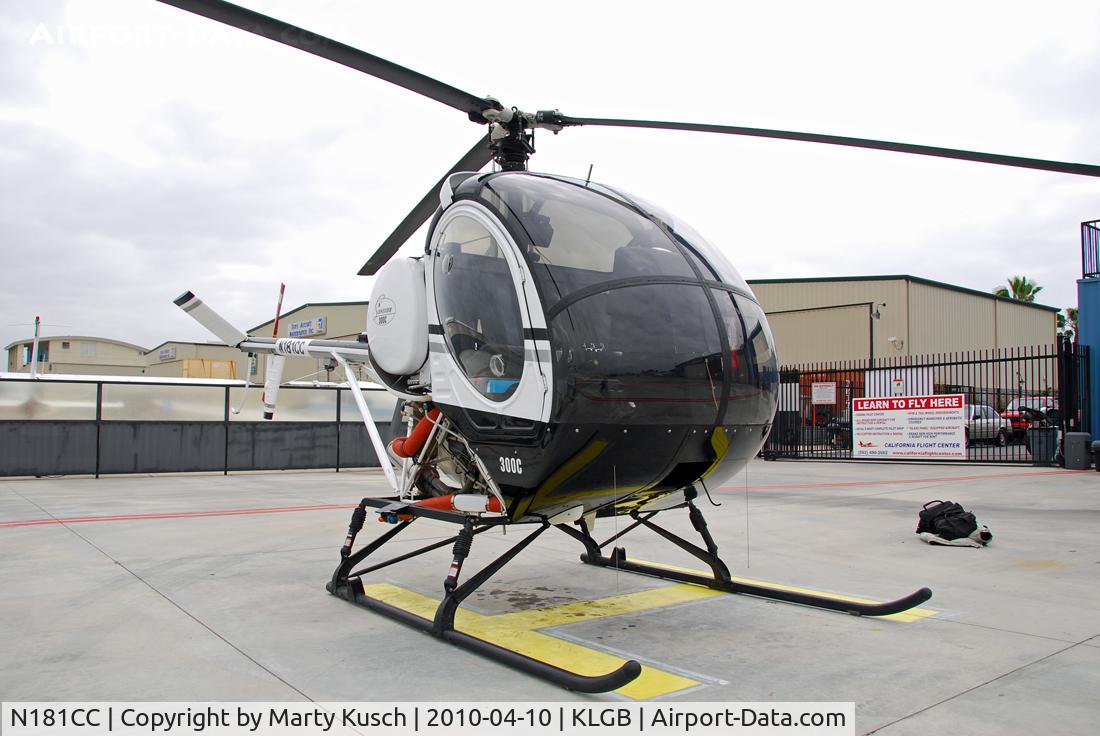 N181CC, 1997 Schweizer 269C C/N S1751, Parked on the pad at California Flight Center 