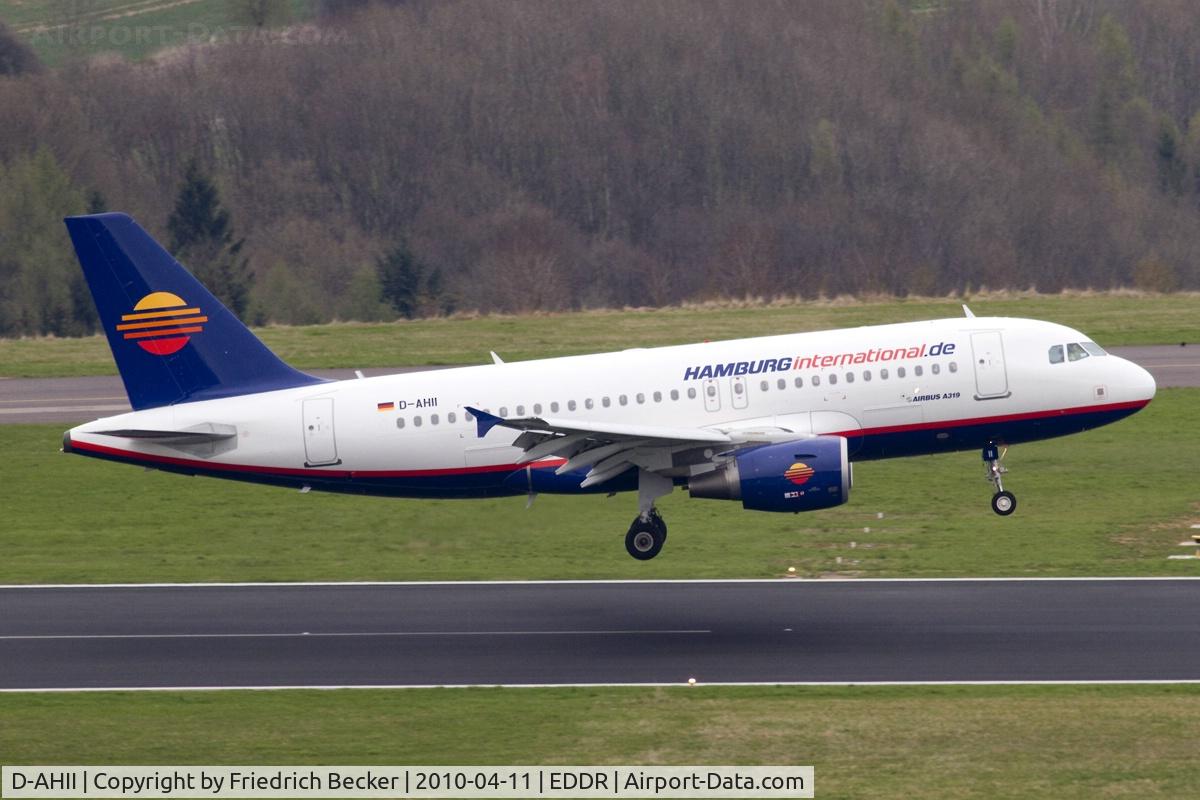 D-AHII, 2008 Airbus A319-111 C/N 3403, about to touchdown