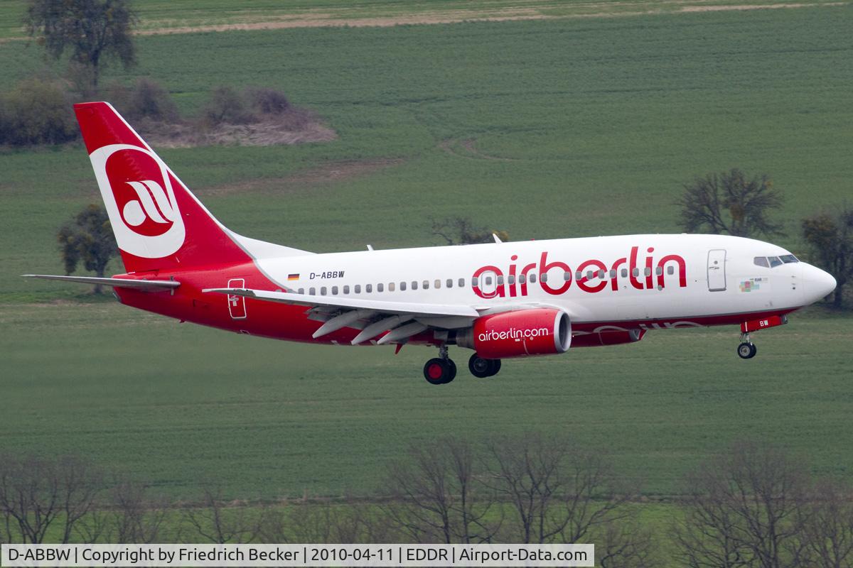 D-ABBW, 2002 Boeing 737-76Q C/N 30642, short final RW09