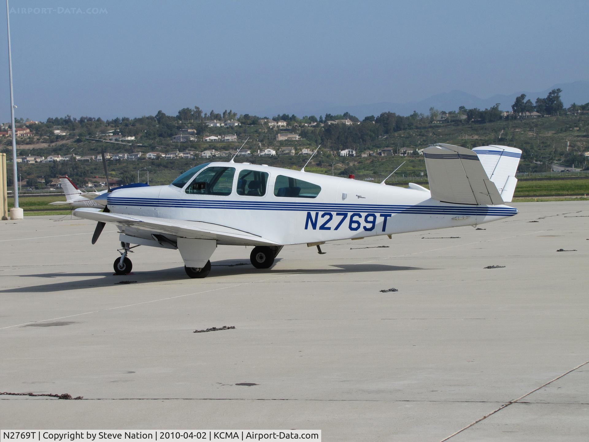 N2769T, 1967 Beech V35 Bonanza C/N D-8477, 1967 Beech V35 on visitor's ramp