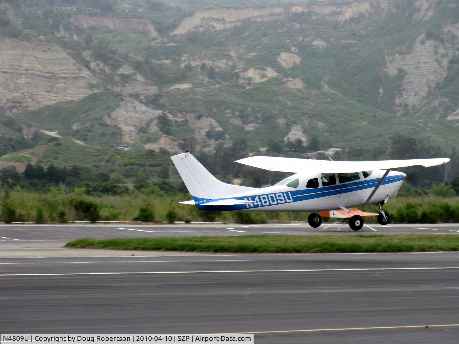 N4809U, 1963 Cessna 210-5A (205A) C/N 205-0509, 1963 Cessna 210-5 (205A) UTILINE (fixed gear version of C210) Continental IO-470-E 260 Hp, takeoff climb Rwy 22